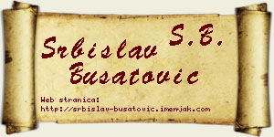 Srbislav Bušatović vizit kartica